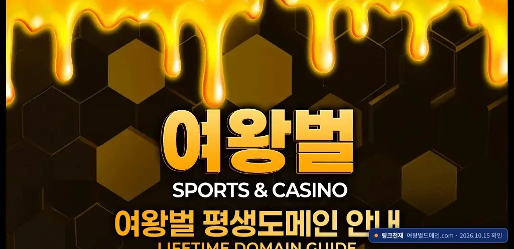 여왕벌 접속 화면